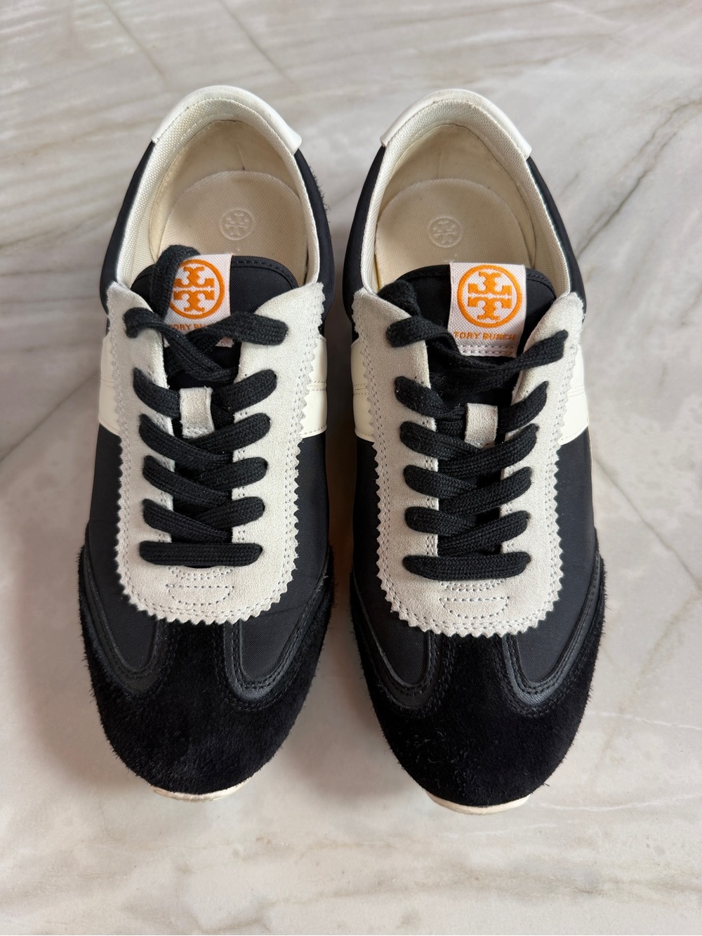 Tory Burch Black and White Sneakers Shoes 8.5